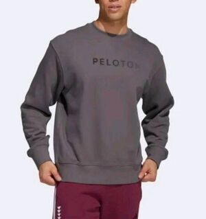 Adidas X Peloton Gray heavyweight cotton sweatshirt unisex mens XL